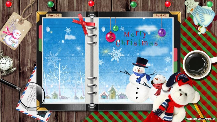 Christmas Letter Background