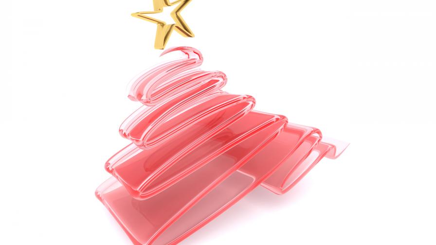 Glass Scribble Christmas Tree