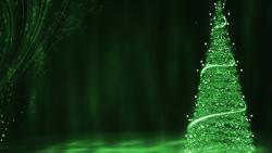Green Christmas Tree Background