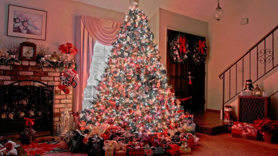Joyful Christmas Tree Home