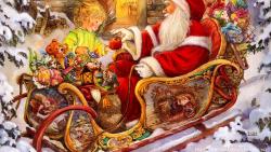 Santa Claus And Gifts