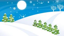 Snowy Christmas Hills