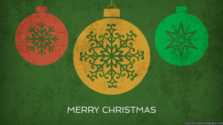 Vintage Merry Christmas Ornaments