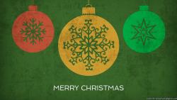 Vintage Merry Christmas Ornaments