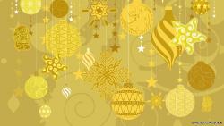 Yellowed Xmas Ornaments